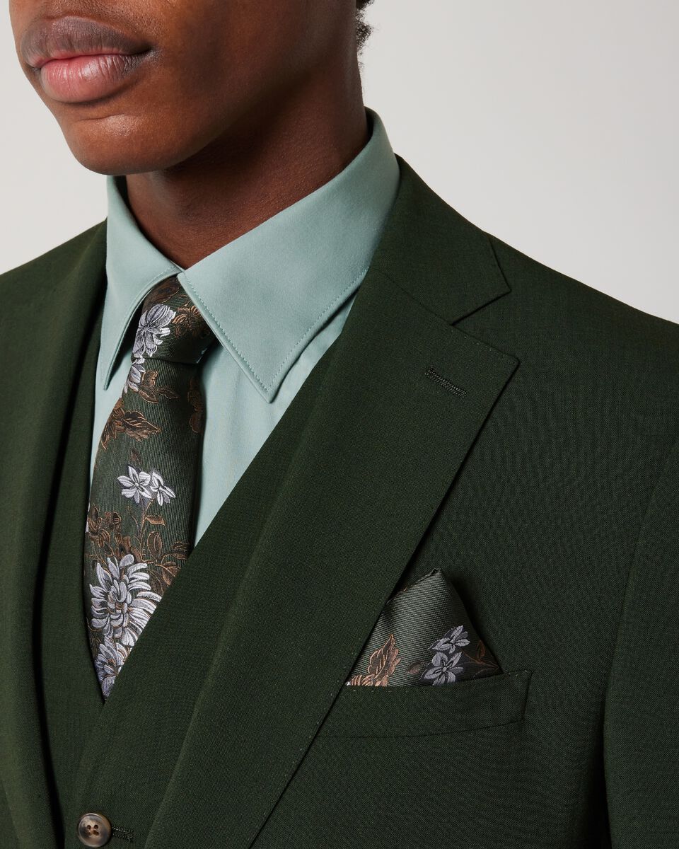 Slim Stretch Wool Blend Tailored Jacket